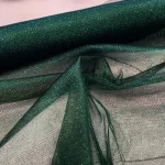 Fenyőzöld csillámos (glitter) tüll (#8/9)