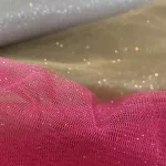 Pink csillámos (glitter) tüll