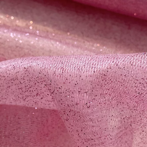 Rágógumi rózsaszín csillámos (glitter) tüll (#1)