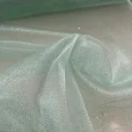Pasztell menta csillámos (glitter) tüll #2