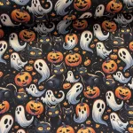 Designer vízálló szövet: Halloween mintás