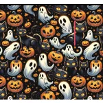 Designer vízálló szövet: Halloween mintás