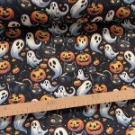 Designer vízálló szövet: Halloween mintás