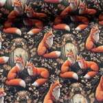 Designer vízálló szövet: Őszi rókás