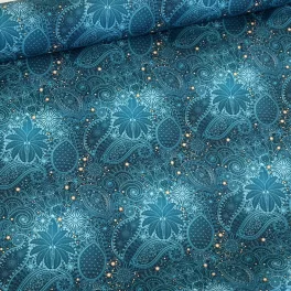Designer vízálló szövet: Türkiz varázsmandalás