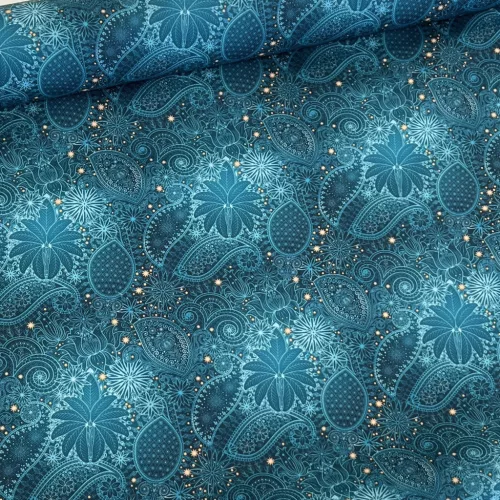 Designer vízálló szövet: Türkiz varázsmandalás