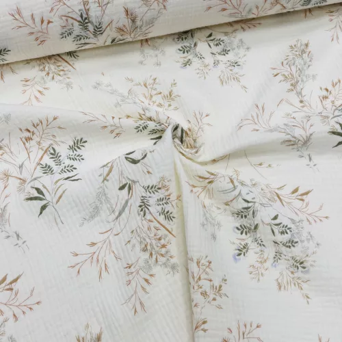 Ekrü alapon bambuszos duplagéz