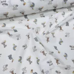 Világos alapon holdas-elefántos-macis duplagéz