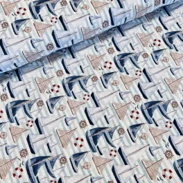 Vitorlás hajós dekortextil