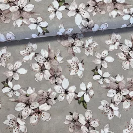 Bézses alapon cseresznyevirágos dekortextil
