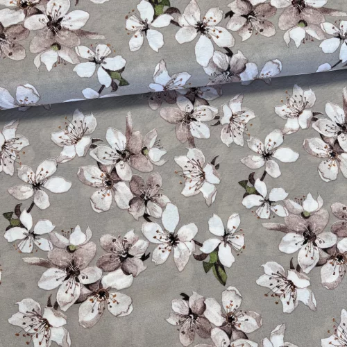 Bézses alapon cseresznyevirágos dekortextil