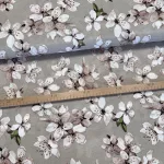 Bézses alapon cseresznyevirágos dekortextil