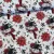 Fehér alapon hóember répa orral karácsonyi dekortextil (TH)