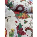 Arany lurex szálas Xmas Macis karácsonyi dekortextil (TH)
