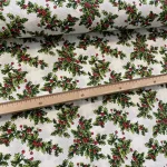 Fehér a. fagyöngyös karácsonyi dekortextil