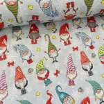 Színes sapkás manók karácsonyi dekortextil