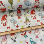 Színes sapkás manók karácsonyi dekortextil