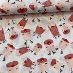 AKCIÓS!!: Fehér a. cuki szarvasok karácsonyi dekortextil