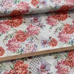 Hibiszkusos-rózsás dekortextil