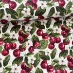 Világos alapon cseresznyés dekortextil