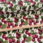 Világos alapon cseresznyés dekortextil