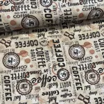 Kávés kollekció: Morning coffee feliratos dekortextil (TH)