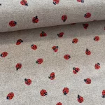 Natúr alapon kiskaticás dekortextil