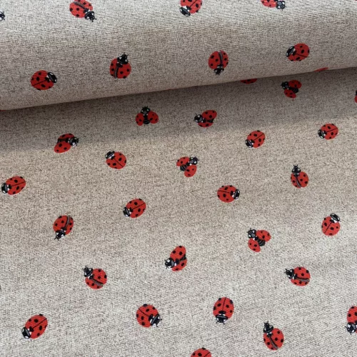 Natúr alapon kiskaticás dekortextil