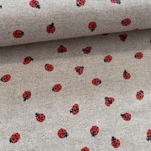 0,39 m EGYBEN KÉRHETŐ Natúr alapon kiskaticás dekortextil