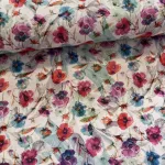 Festett akvarell pipacsos digitális dekortextil