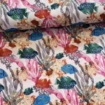 Trópusi halak a korallok között dekortextil