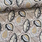 Halvány bézs a. 70's évek leveles dekortextil