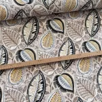 Halvány bézs a. 70's évek leveles dekortextil