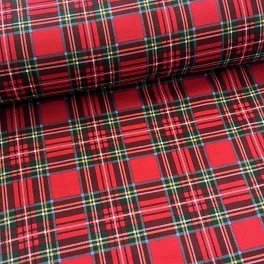 Skótkockás karácsonyi dekortextil (TH'25)