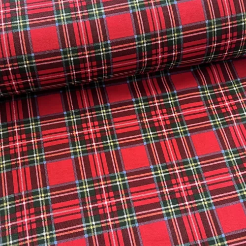 Skótkockás karácsonyi dekortextil (TH'25)
