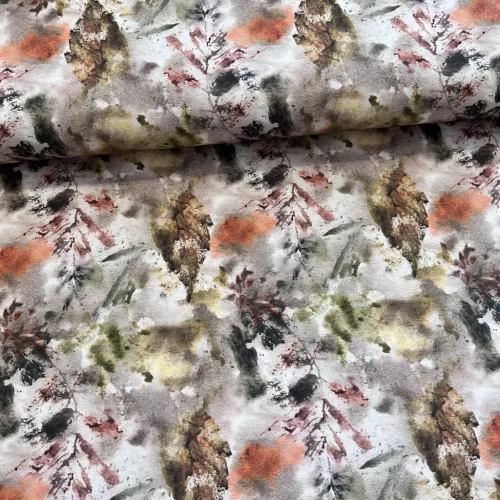 Akvarelles őszi faleveles dekortextil (TH25)
