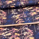 1,23 m EGYBEN KÉRHETŐ Kékes színvilágú őszi erdő dekortextil (TH25)