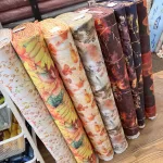 1,23 m EGYBEN KÉRHETŐ Kékes színvilágú őszi erdő dekortextil (TH25)