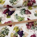 Szőlő fürtös őszi dekortextil (digitálisan nyomott)