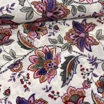 Lila-rózsaszín-szürke NAGY varázsvirágos dekortextil (A)