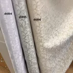 Fehér jacquard inda mintás abrosz/dekor anyag