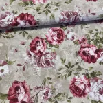 0,51 m EGYBEN KÉRHETŐ Natúr alapon romantikus rózsakert dekortextil (A)