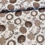 Natúr alapon barna nagy termések dekortextil (A)