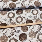 Natúr alapon barna nagy termések dekortextil (A)