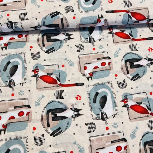 Picasso macskái dekortextil (A)