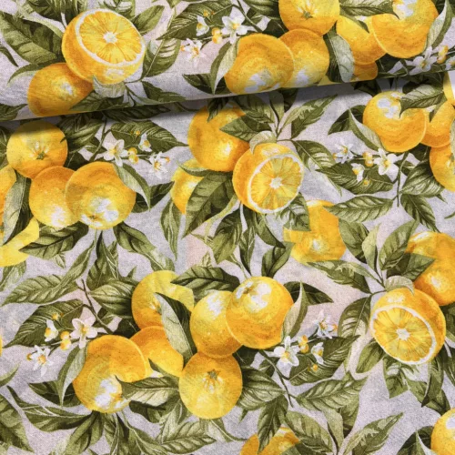 Citrom liget dekortextil (A)