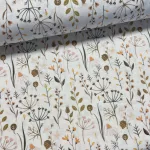 Fehér alapon mezei termések dekortextil (digitálisan nyomott)