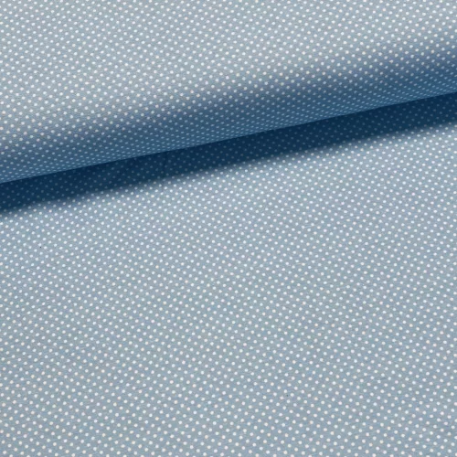 Halványkék a. kispöttyös dekortextil (digitálisan nyomott)