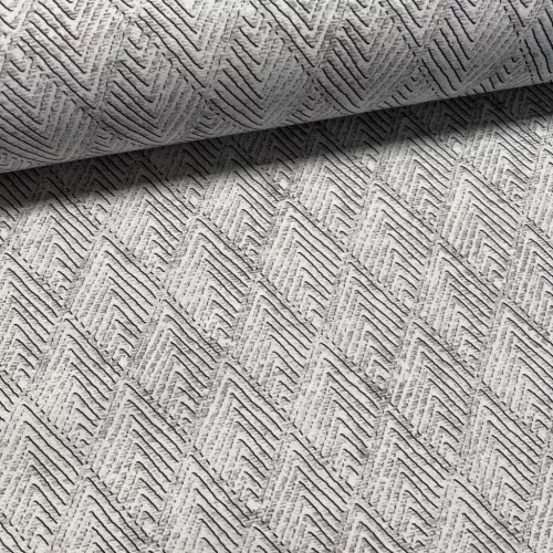 Szürkés-bézs rombusz mintás dekortextil (digitálisan nyomott)