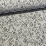 Natúros a. bézses-szürke sűrű leveles dekortextil (A)